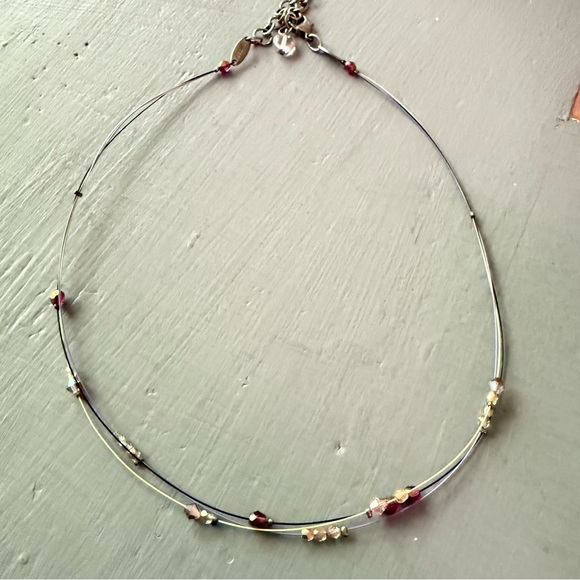 Sabika Crystal Floating Beaded Necklace Summer 2014 - Picture 1 of 9